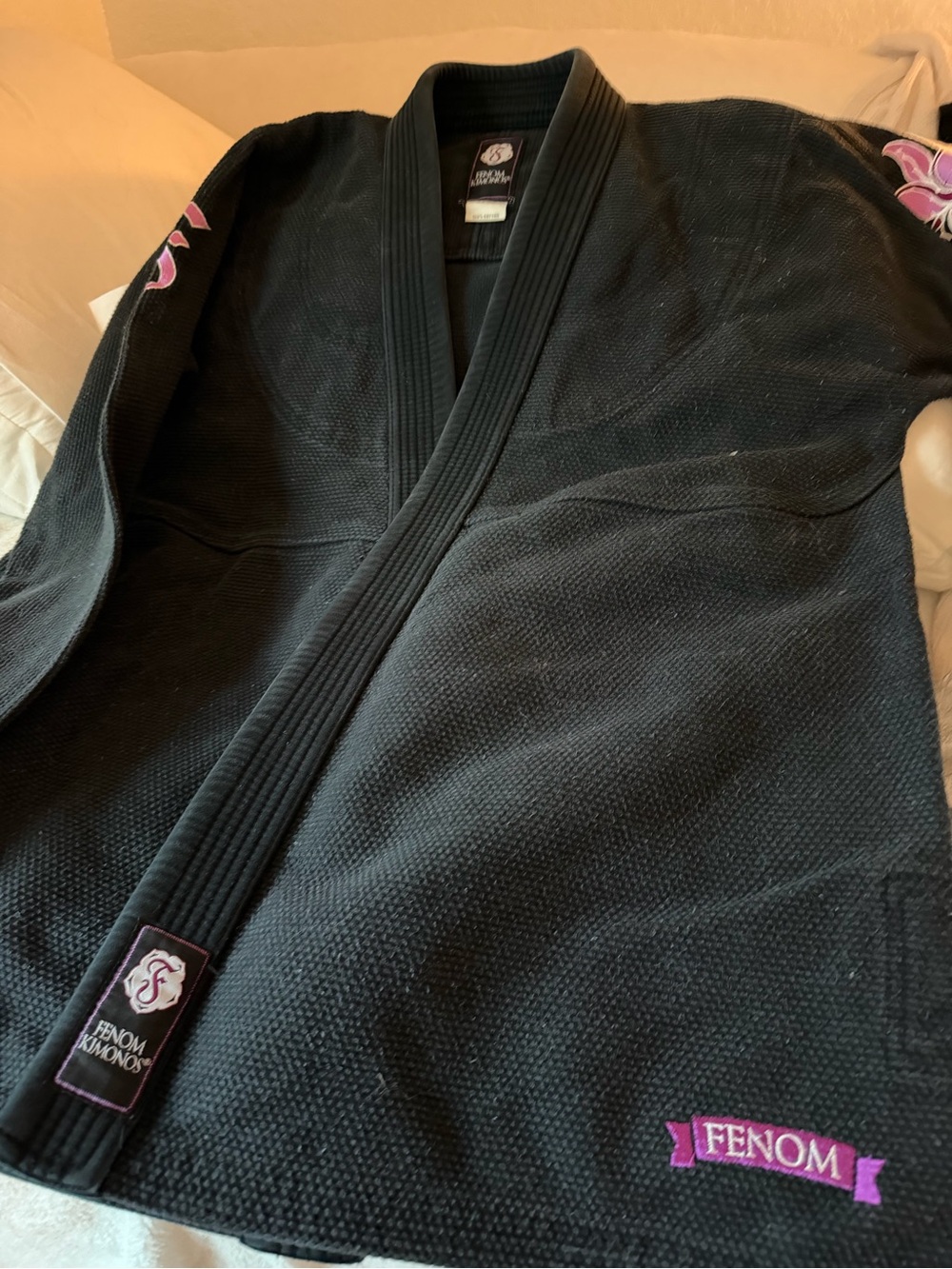 Women’s Black Jiu-Jitsu Gi Jacket with Purple Accents